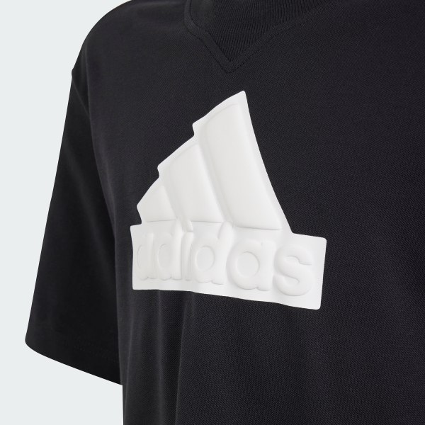 Negro Playera Future Icons Logo Piqué
