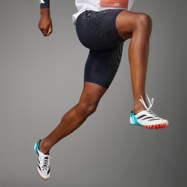 Hvit Adizero Finesse Track and Field Sko