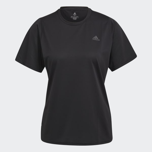 adidas Remera de Running Run Icons Negro adidas Argentina