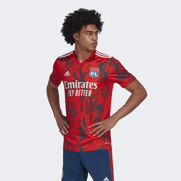 Camiseta segunda equipación Olympique Lyon Rojo adidas | adidas España