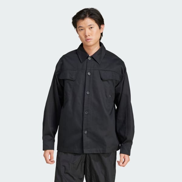 adidas Koszula Premium Essentials Workwear Overshirt - Czerń
