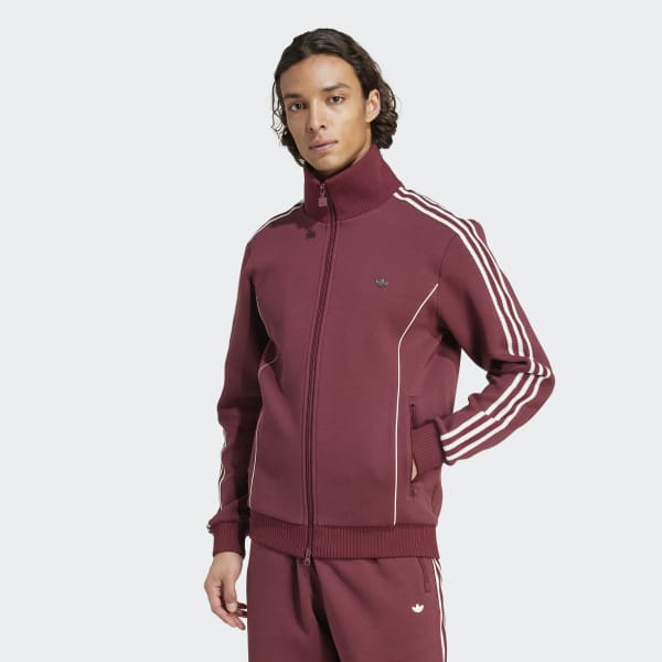 adidas Premium Track Top - Burgundy | Free Shipping with adiClub