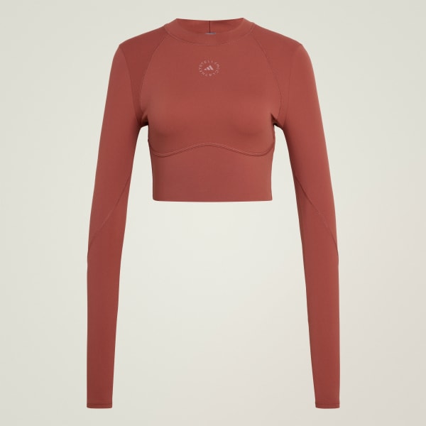 Castanho adidas by Stella McCartney Training Longsleeve Crop