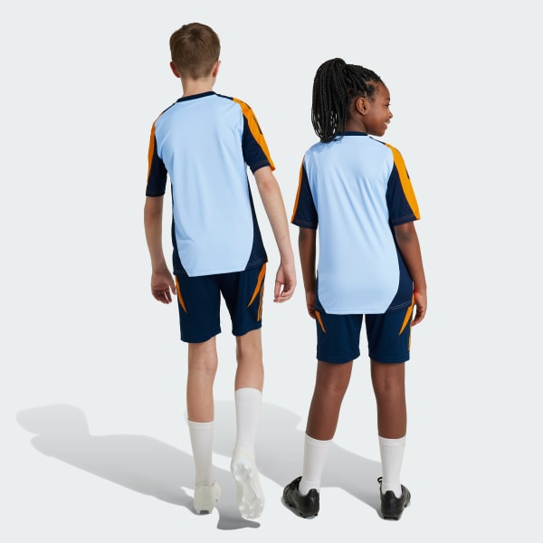 Blue Real Madrid Tiro 24 Competition Training Shorts Kids