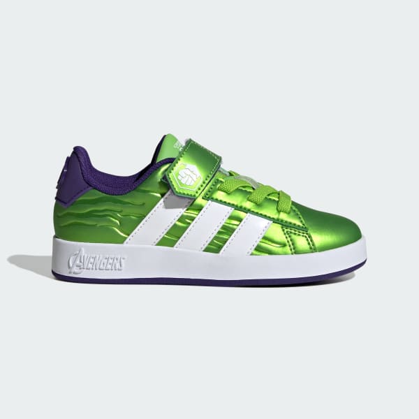 Green ADIDAS MARVEL AVENGERS GRAND COURT SHOES KIDS