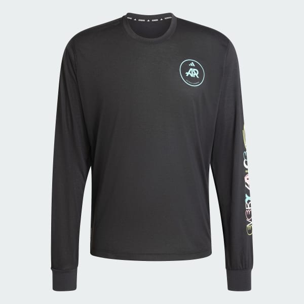 สีดำ เสื้อยืดแขนยาว Own the Run adidas Runners