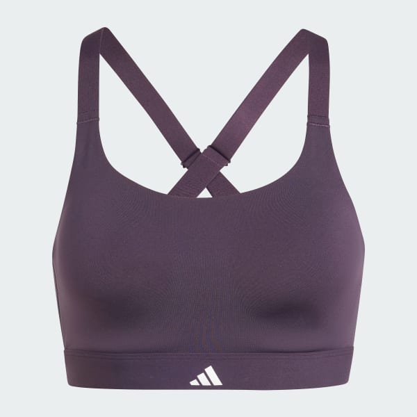 Morado Top Deportivo TLRD Impact Luxe Training Soporte Alto