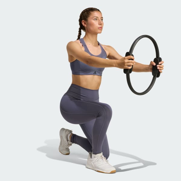 Violeta Top deportivo de soporte alto para deportes de impacto TLRD