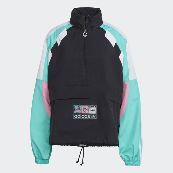 Negro Rompevientos Half-Zip