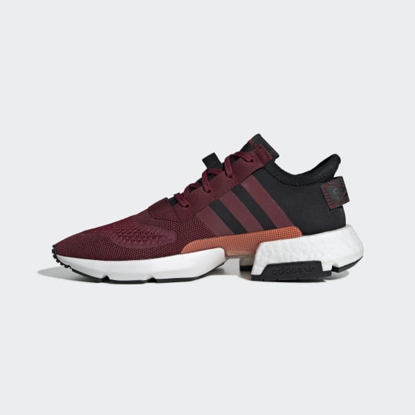 black and maroon adidas shoes