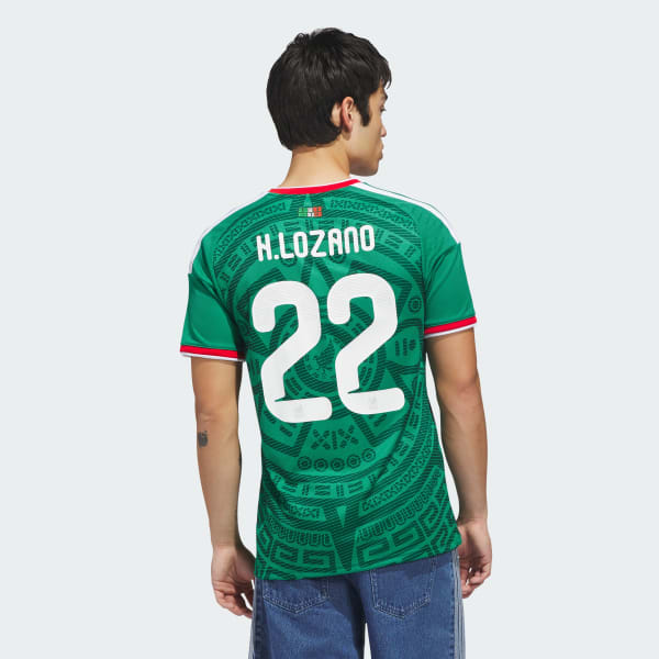 adidas Mexico 26 Home Lozano Jersey - Green | Free Shipping with