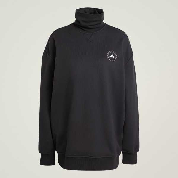 Black full neck sweatshirt hot sale
