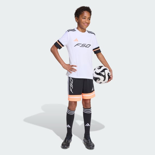 White F50 Short Sleeve Jersey Kids
