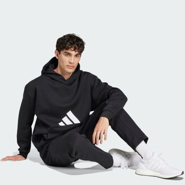 Black Future Icons 3 Bar Logo Pants
