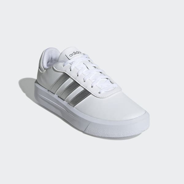 White Court Platform Shoes