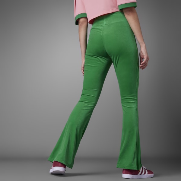 adidas Originals adicolor 70s flared pants in green