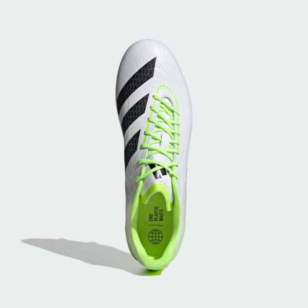 White Adizero RS15 Ultimate Soft Ground Rugby Boots