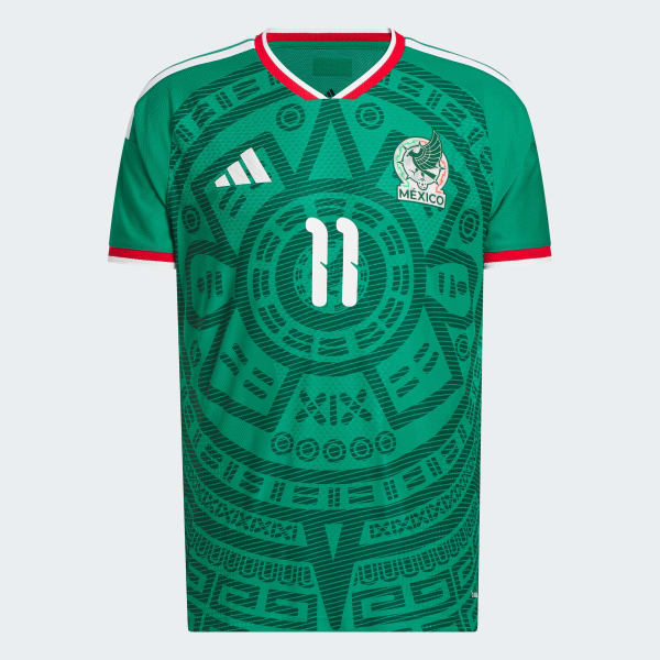 adidas Mexico 26 Home Gimenez Authentic Jersey - Green | Free