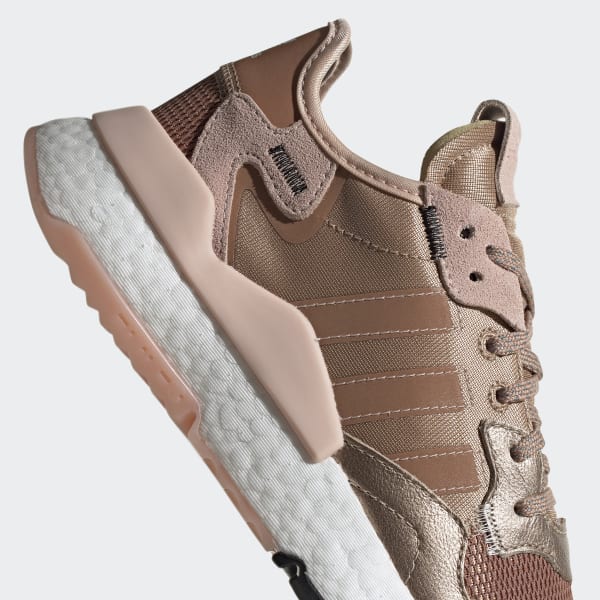 adidas originals nite jogger trainer in rose gold