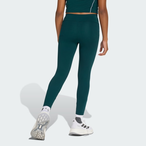 zelená Train Essentials Collegiate Print Leggings Kids