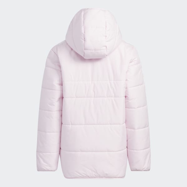 Pink 3-Stripes Padded Jacket Kids