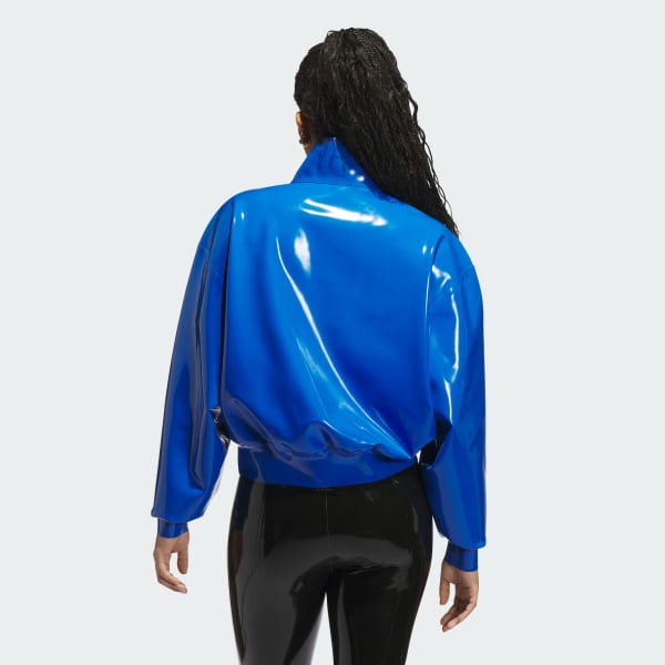 Azul Chaqueta Deportiva 3 Tiras Latex