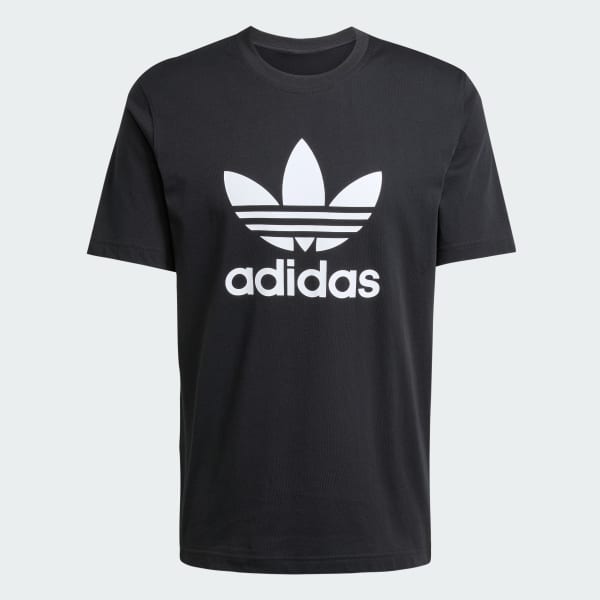 สีดำ เสื้อยืด Adicolor Trefoil