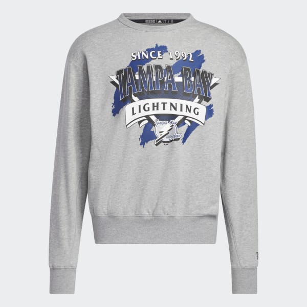 Tampa Bay Lightning adidas Reverse Retro 2.0 Vintage Pullover Sweatshirt -  Gray