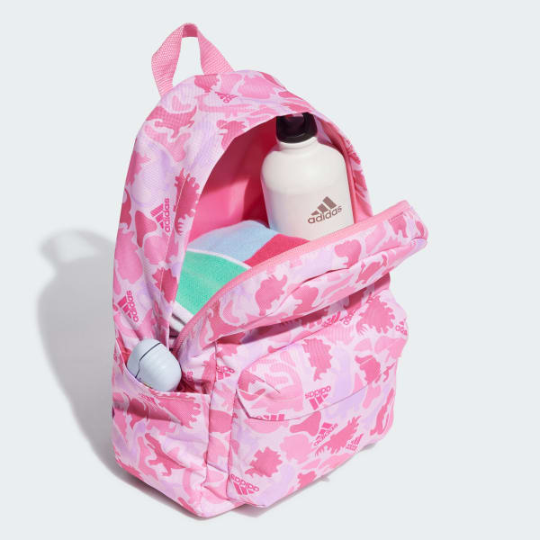 Adidas originals pink print backpack new arrivals