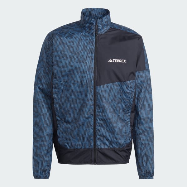 adidas Terrex Trail Running Wind Jacket Blue adidas Ireland