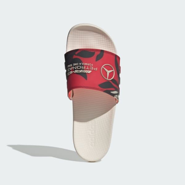 Rosa Ojotas cómodas del equipo Mercedes - AMG Petronas Formula One Adilette