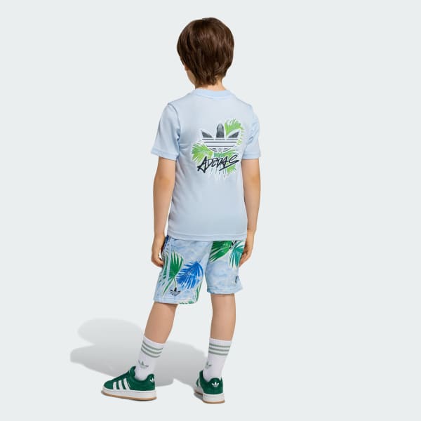 Blue AOP REGULAR SHORT TEE SET