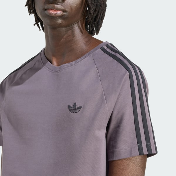 adidas Originals Adicolor Trefoil Tight T-Shirt Grey adidas UK