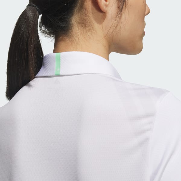 アディダス 【ゴルフ】ジャカード長袖ポロ - ホワイト | アディダス