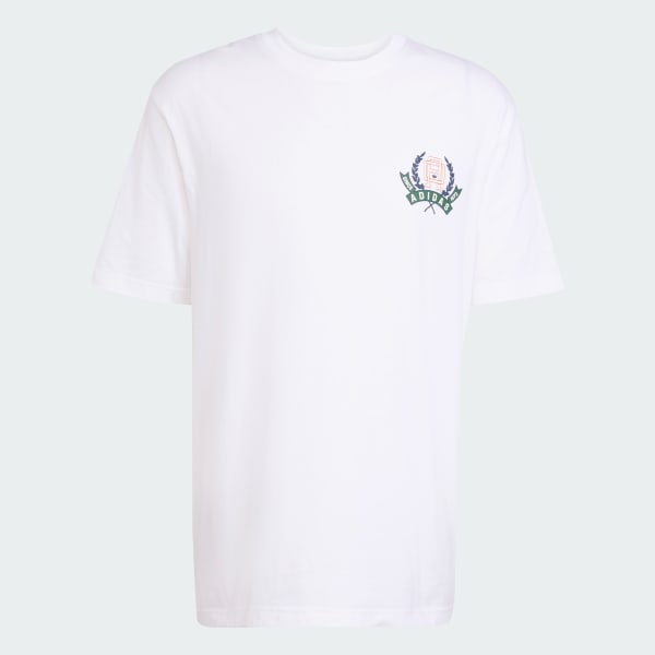 สีขาว เสื้อยืดทรงหลวม