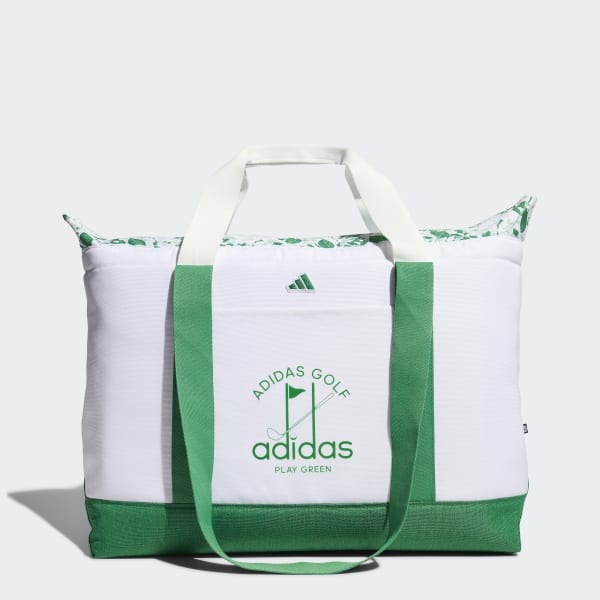 adidas ゴルフ　トートバッグセット ホワイト/グリーン　シューズ袋付き adidas ゴルフ トートバッグセット ホワイト/グリーン シューズ