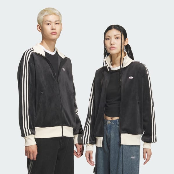 Black 코듀로이 클래식 트랙탑