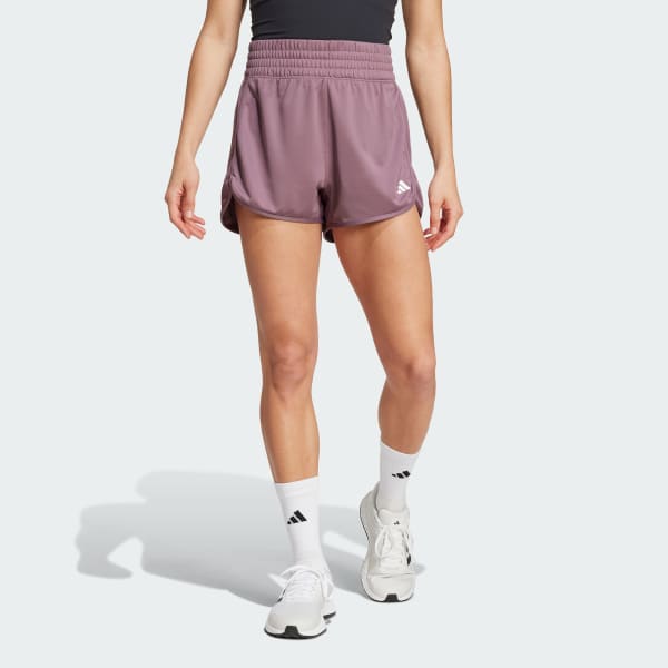 Purple Pacer Essentials Knit High-Rise Shorts