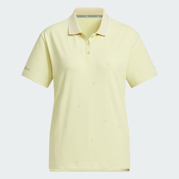 イエロー 【ゴルフ】モノグラム 半袖ポロシャツ