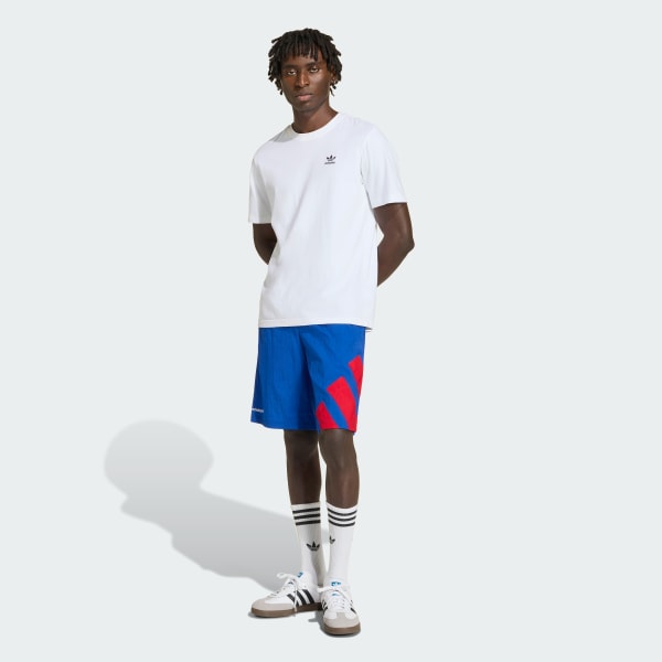 Blauw ADICOLOR BLOCKED SHORT