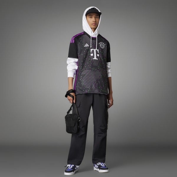 adidas Men's FC Bayern 23/24 Away Soccer Jersey - Black | adidas