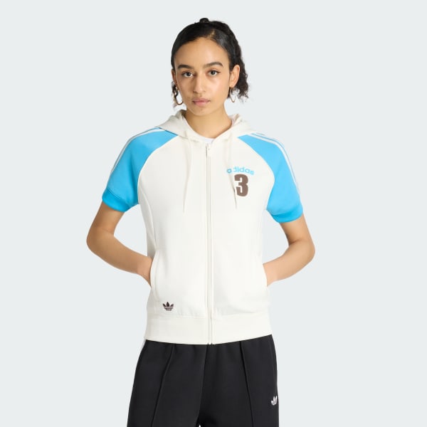 Blanco CASACA DEPORTIVA VINTAGE SUPERSTAR MANGA CORTA