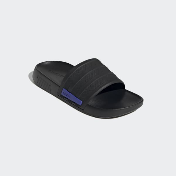 Adidas black slides sales