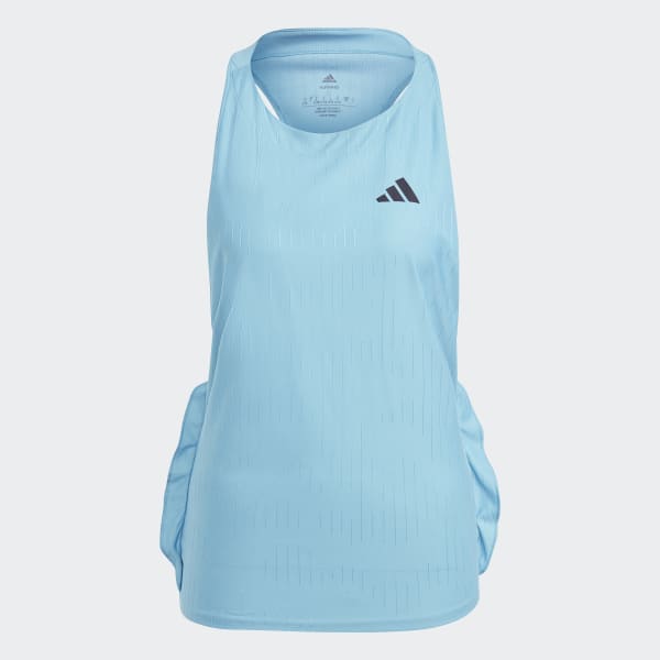 Azul Camiseta sin mangas Made to be Remade Running