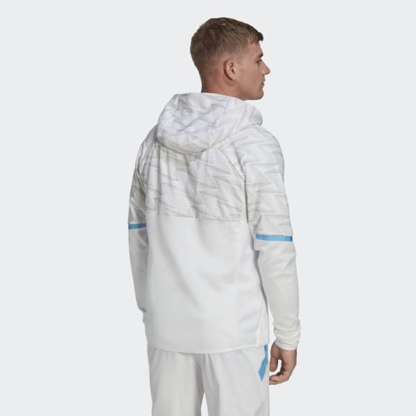 Hvid Algeriet Game Day Full-Zip Travel hættetrøje