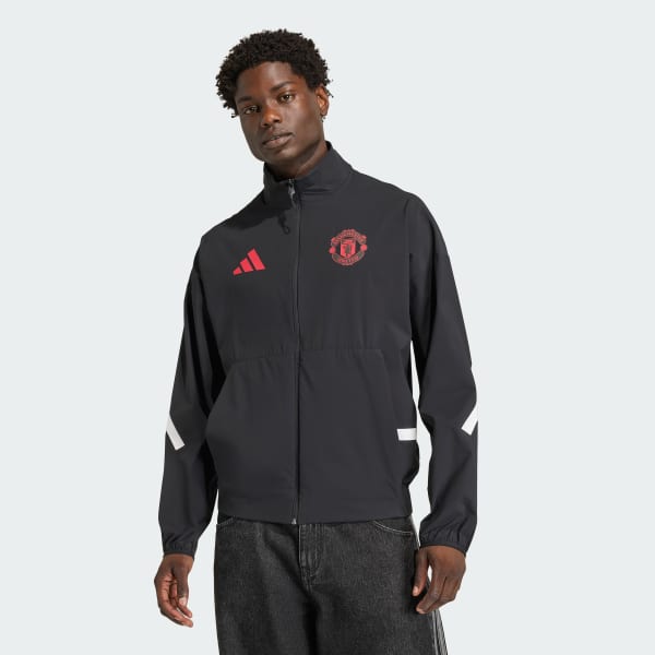 Black Manchester United Z.N.E. Anthem Jacket