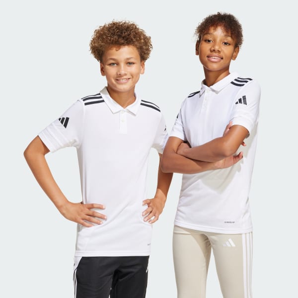 Blanco Camiseta Polo Squadra 25 Algodón Niños