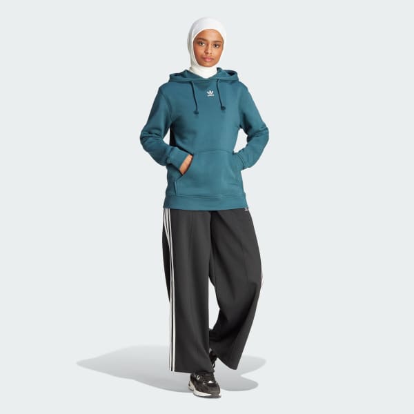 US adidas Adicolor Essentials - Turquoise Lifestyle Hoodie Women\'s | | Fleece adidas