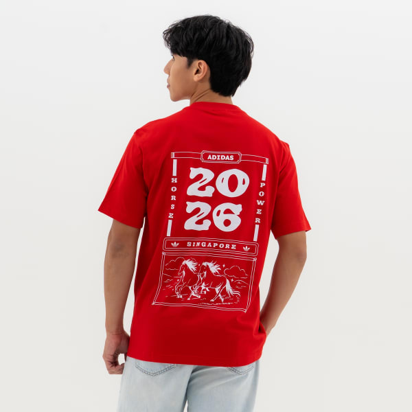Red Year Of The Horse Calendar Tee