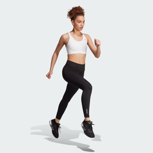 White Ultimateadidas Run Medium-Support Bra